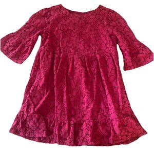 Baby Gap Red Lace Dress 2yrs